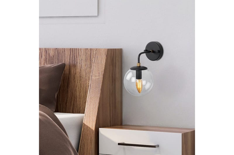 Væglampe Soona Sort / Rany - Sort / Rany - Belysning - Lamper & indendørsbelysning - Væglampe