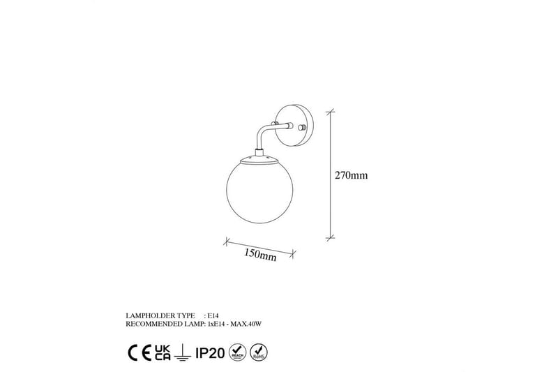 Væglampe Soona Sort / Rany - Sort / Rany - Belysning - Lamper & indendørsbelysning - Væglampe