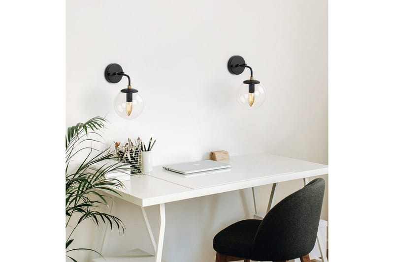 Væglampe Soona Sort / Rany - Sort / Rany - Belysning - Lamper & indendørsbelysning - Væglampe