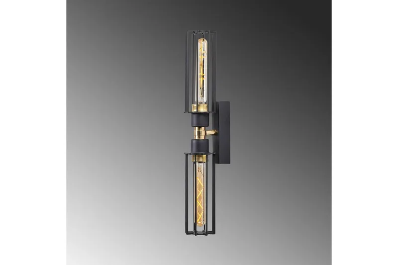 Væglampe Sourab Shine Black / Rany - Guld/Sort - Belysning - Lamper & indendørsbelysning - Væglampe