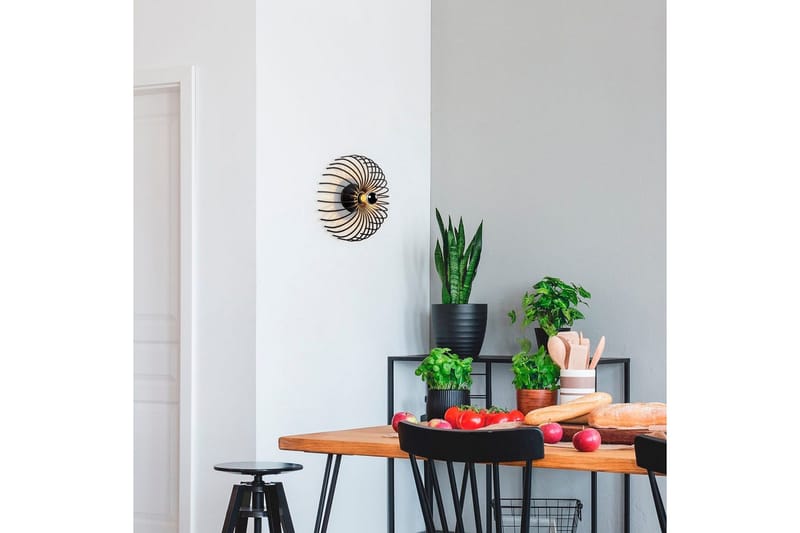 Væglampe Subbersta Sort - Diameter: 12 cm - Belysning - Lamper & indendørsbelysning - Væglampe