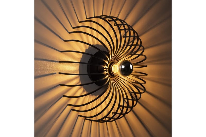 Væglampe Subbersta Sort - Diameter: 12 cm - Belysning - Lamper & indendørsbelysning - Væglampe