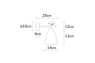 Væglampe Sudalwani Sort / Eg - Sort / Eg - Belysning - Lamper & indendørsbelysning - Væglampe
