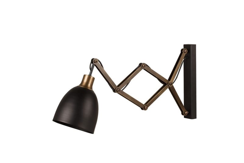 Væglampe Sugana Lyra Sort / Vintage, Beige/Sort