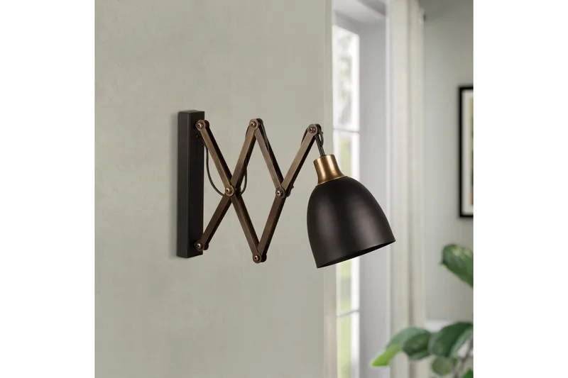 Væglampe Sugana Lyra Sort / Vintage - Beige/Sort - Belysning - Lamper & indendørsbelysning - Væglampe