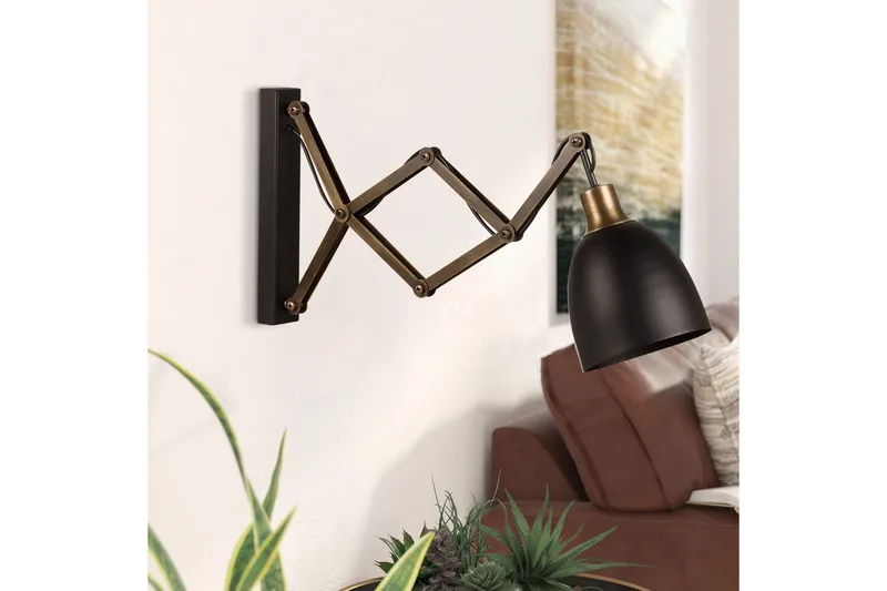 Væglampe Sugana Lyra Sort / Vintage - Beige/Sort - Belysning - Lamper & indendørsbelysning - Væglampe