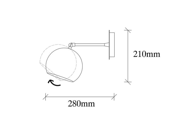 Væglampe Sugana Tera Sort - Sort - Belysning - Lamper & indendørsbelysning - Væglampe