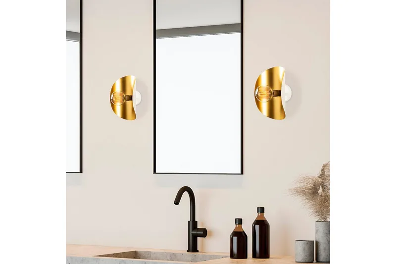 Væglampe Sugana Vira Hvid / Rany - Guld/Hvid - Belysning - Lamper & indendørsbelysning - Væglampe