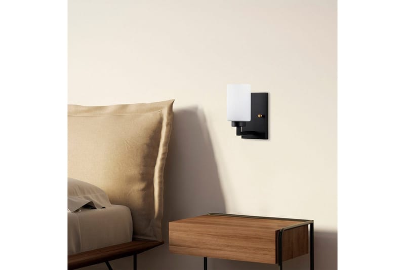 Væglampe Syllen Sort / Hvid - Sort / Hvid - Belysning - Lamper & indendørsbelysning - Væglampe