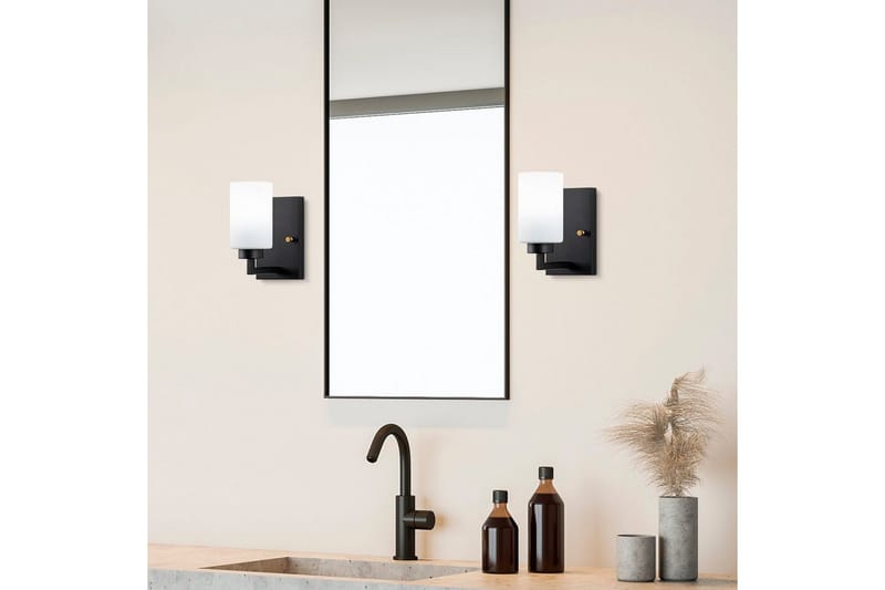 Væglampe Syllen Sort / Hvid - Sort / Hvid - Belysning - Lamper & indendørsbelysning - Væglampe