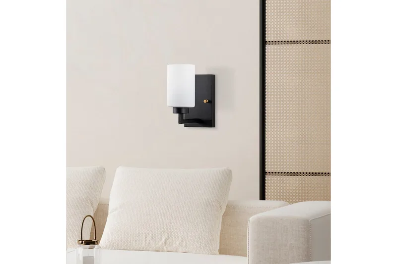 Væglampe Syllen Sort / Hvid - Sort / Hvid - Belysning - Lamper & indendørsbelysning - Væglampe