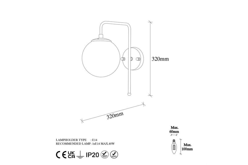 Væglampe Tolra Vintage - Vintage - Belysning - Lamper & indendørsbelysning - Væglampe