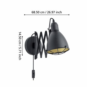 Væglampe Treburley - 65 cm - Belysning - Lamper & indendørsbelysning - Væglampe