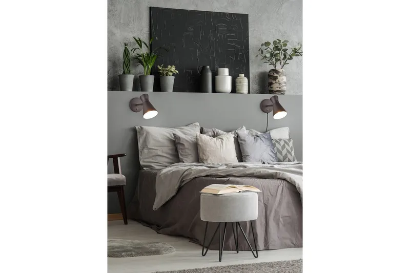 Væglampe TRIO Enzo Matsort - Matsort - Belysning - Lamper & indendørsbelysning - Væglampe