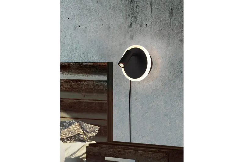 Væglampe TRIO Jordan Matsort - Matsort - Belysning - Lamper & indendørsbelysning - Væglampe
