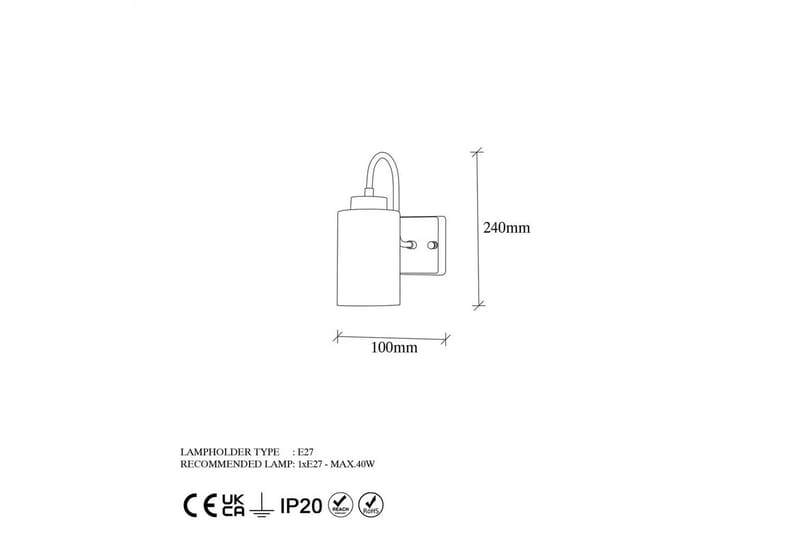 Væglampe Yalara Rany - Rany - Belysning - Lamper & indendørsbelysning - Væglampe