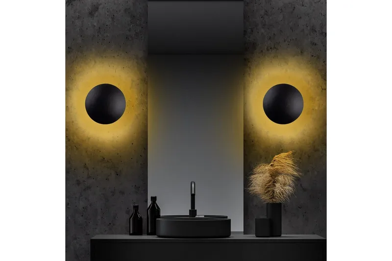 Væglampe Zandel Sort / Kobber - Sort / Kobber - Belysning - Lamper & indendørsbelysning - Væglampe