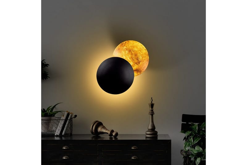 Væglampe Zandel Sort / Kobber - Sort / Kobber - Belysning - Lamper & indendørsbelysning - Væglampe