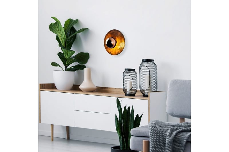 Væglampe Zindale Kobber - 38 x 31 cm - Belysning - Lamper & indendørsbelysning - Væglampe