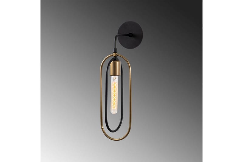 Væglampe Pindor Sort / Rany - Guld/Sort - Belysning - Lamper & indendørsbelysning - Væglampe