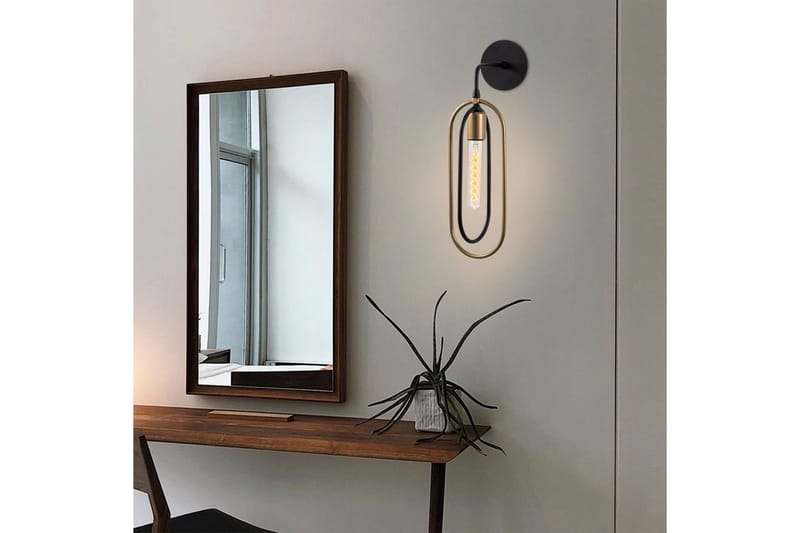 Væglampe Pindor Sort / Rany - Guld/Sort - Belysning - Lamper & indendørsbelysning - Væglampe