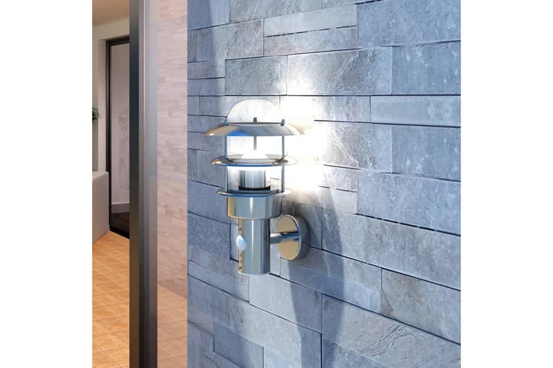 Væglamper Restego Bevægelsesdetektor - Sølv - Sengelampe væg - Soveværelse lampe - Væglampe - Vægarmatur