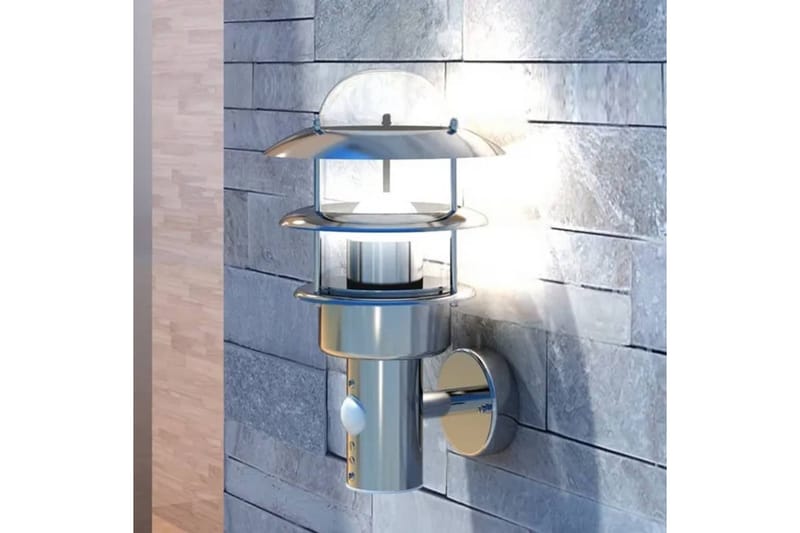 Væglamper Restego Bevægelsesdetektor - Sølv - Sengelampe væg - Soveværelse lampe - Væglampe - Vægarmatur