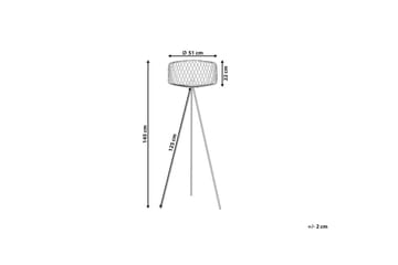 Vendaval Gulvlampe 145 cm - Sort - Belysning - Lamper & indendørsbelysning - Soveværelse lampe