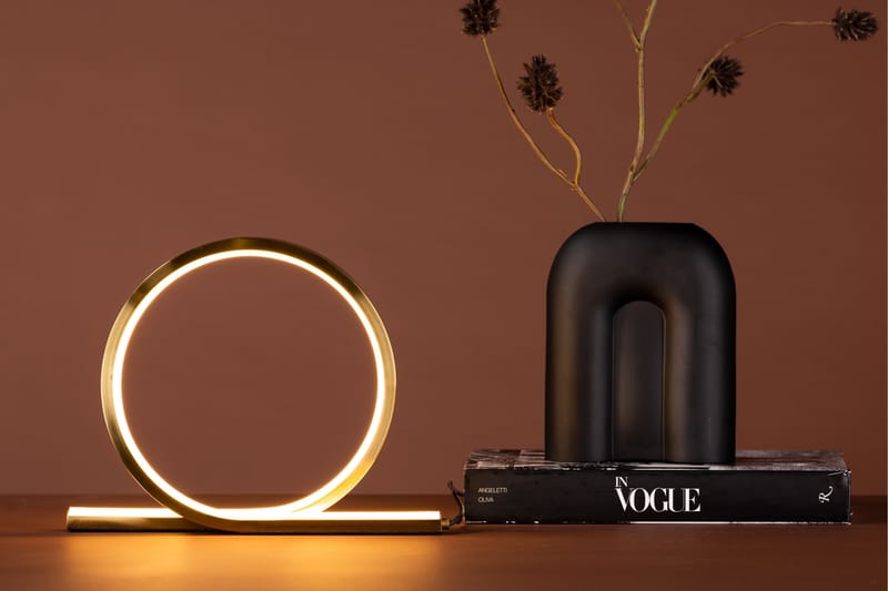 Saunier Bordlampe 23,5 cm - Gul - Belysning - Lamper & indendørsbelysning - Sengelampe - Sengelampe bord