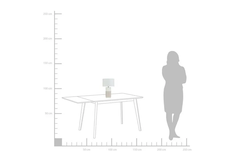 Navia bordlampe 30 cm - Hvid - Belysning - Lamper & indendørsbelysning - Vindueslampe - Vindueslampe på fod