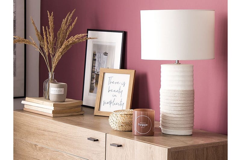 Navia bordlampe 30 cm, Hvid