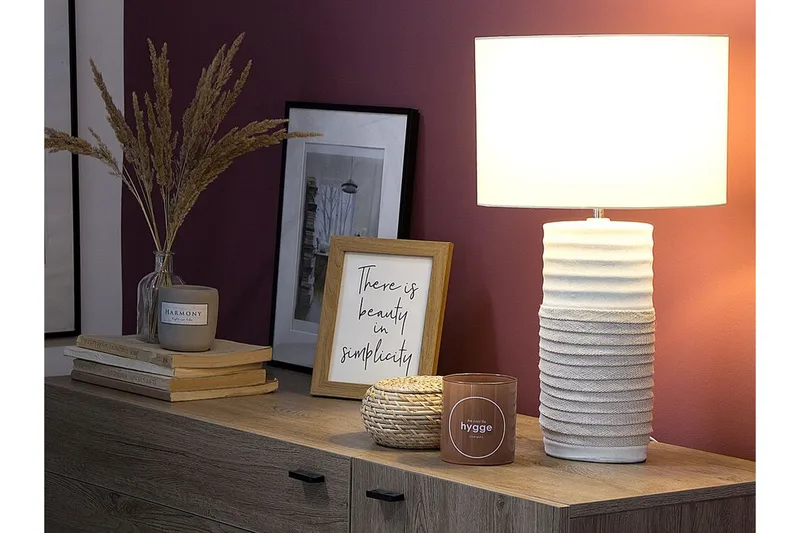 Navia bordlampe 30 cm - Hvid - Belysning - Lamper & indendørsbelysning - Vindueslampe - Vindueslampe på fod