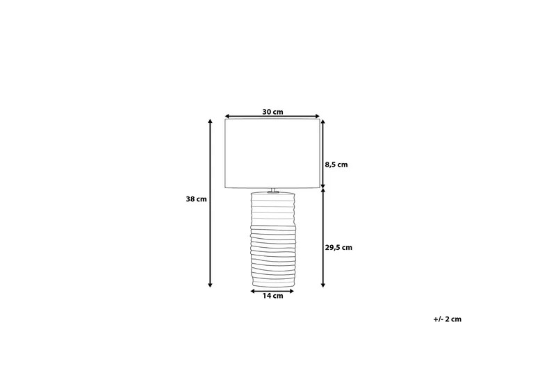 Navia bordlampe 30 cm - Hvid - Belysning - Lamper & indendørsbelysning - Vindueslampe - Vindueslampe på fod
