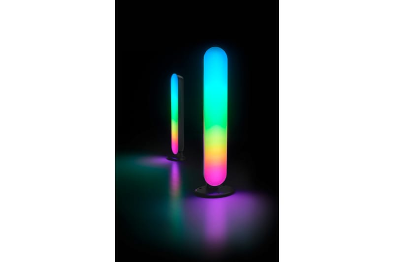 Trio Lighting Game LED Bordlampe 2-pack Sort RGB - Belysning - Lamper & indendørsbelysning - Vindueslampe - Vindueslampe på fod