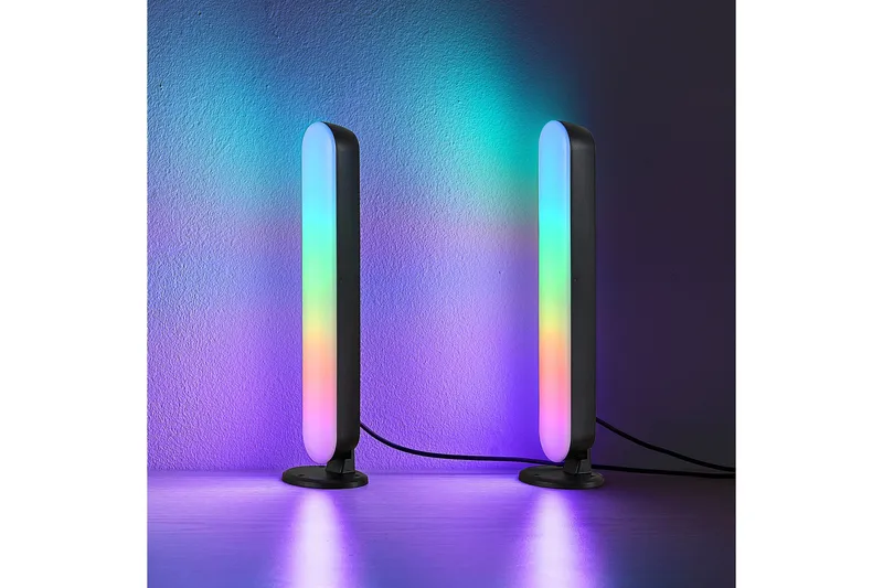 Trio Lighting Game LED Bordlampe 2-pack Sort RGB - Belysning - Lamper & indendørsbelysning - Vindueslampe - Vindueslampe på fod