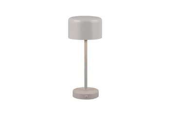 Trio Lighting Jeff LED Bordlampe Grå Genopladelig - Belysning - Lamper & indendørsbelysning - Vindueslampe - Vindueslampe på fod