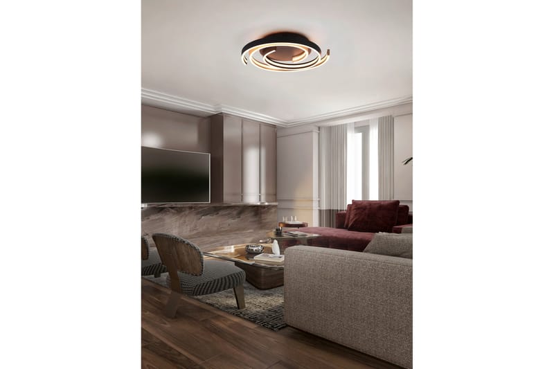Caya LED-loftlampe Matmessing - Belysning - Lamper & indendørsbelysning - Vindueslampe - Vindueslampe hængende