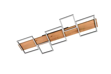 Harper LED-loftlampe 115 cm MatSort/Træ - Belysning - Lamper & indendørsbelysning - Vindueslampe - Vindueslampe hængende