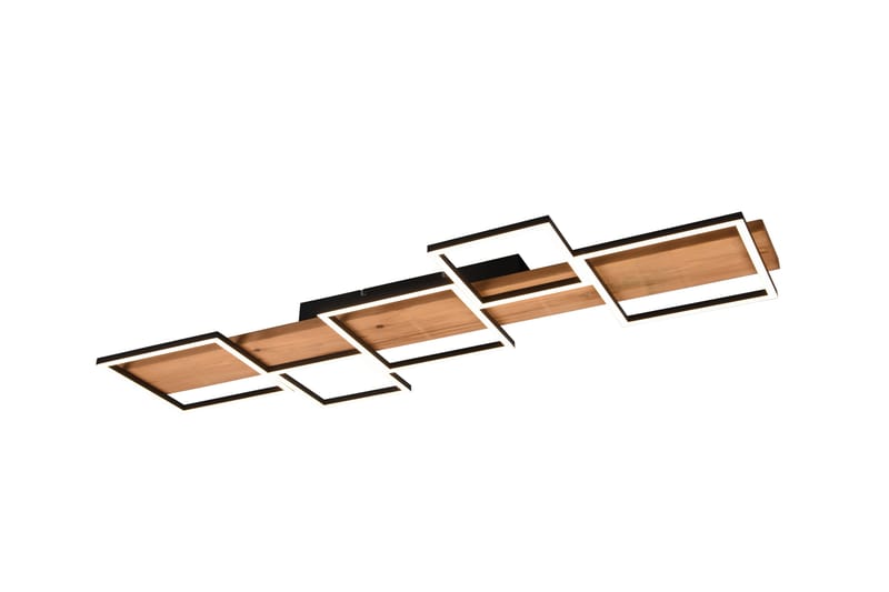 Harper LED-loftlampe 115 cm MatSort/Træ - Belysning - Lamper & indendørsbelysning - Vindueslampe - Vindueslampe hængende
