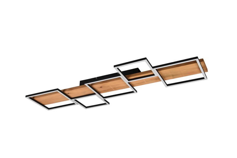 Harper LED-loftlampe 115 cm MatSort/Træ - Belysning - Lamper & indendørsbelysning - Vindueslampe - Vindueslampe hængende