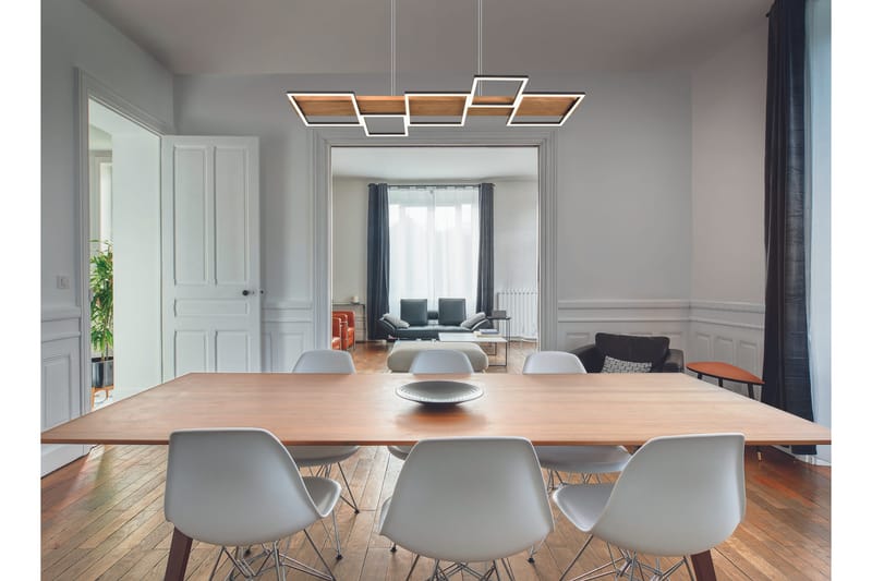 Harper LED-Pendellampe MatSort/Træ - Belysning - Lamper & indendørsbelysning - Vindueslampe - Vindueslampe hængende