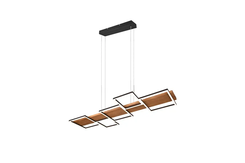 Harper LED-Pendellampe MatSort/Træ, undefined