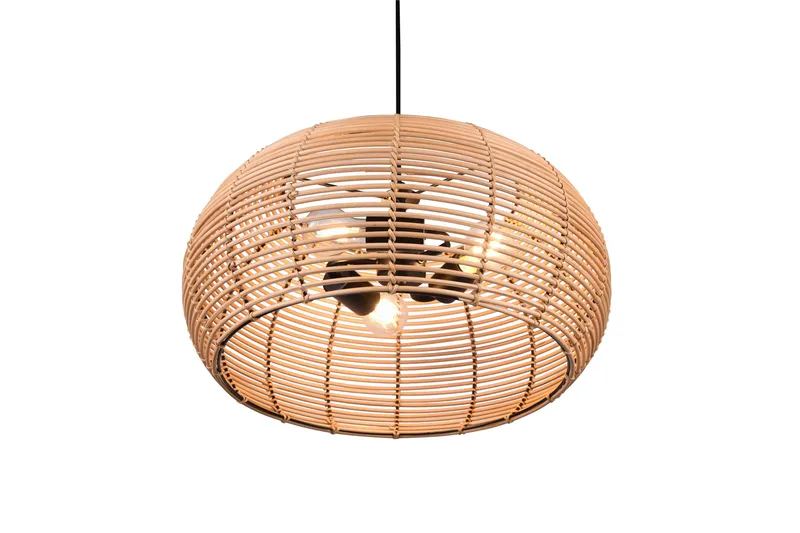 Inga Pendellampe 50 cm 3xE27 Rattan - Belysning - Lamper & indendørsbelysning - Vindueslampe - Vindueslampe hængende
