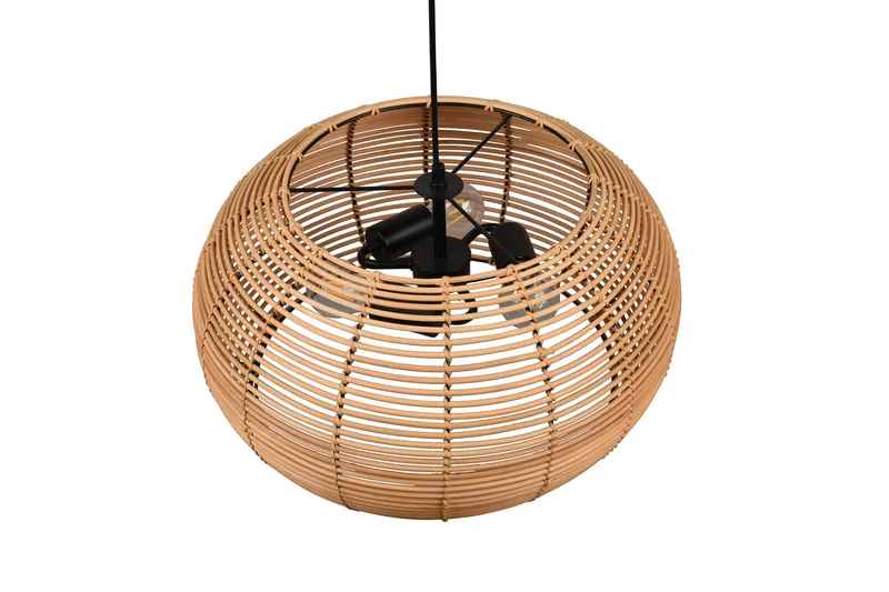 Inga Pendellampe 50 cm 3xE27 Rattan - Belysning - Lamper & indendørsbelysning - Vindueslampe - Vindueslampe hængende