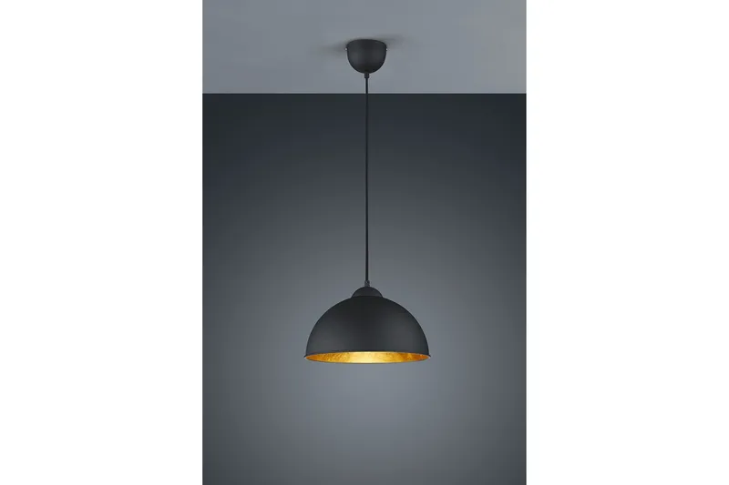 Jimmy pendant 31 cm 1xE27 sort / guld, TRIO