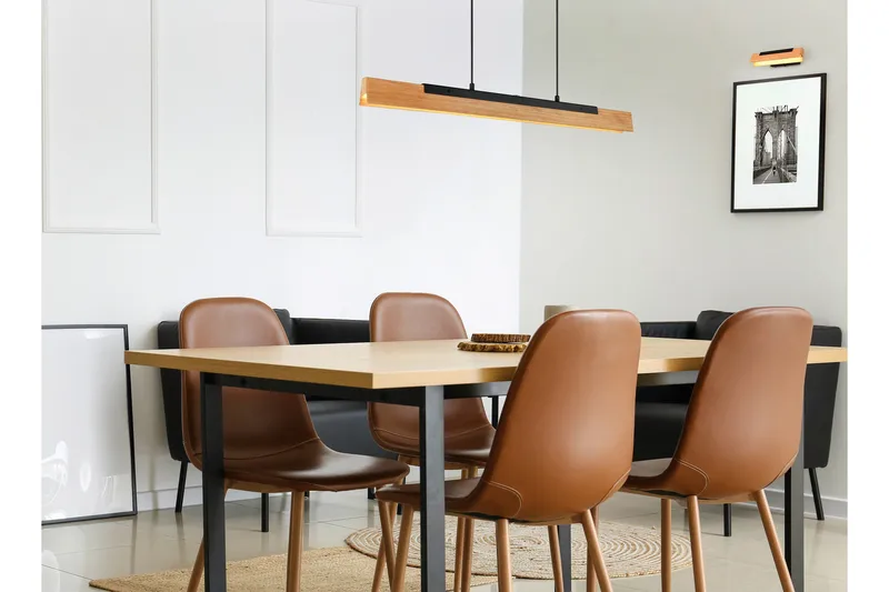 Kerala LED-Pendellampe MatSort/Træ - Belysning - Lamper & indendørsbelysning - Vindueslampe - Vindueslampe hængende