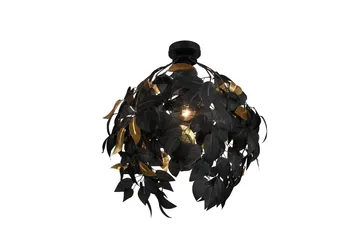 Leavy loftlampe 38 cm E27 MatSort - Belysning - Lamper & indendørsbelysning - Vindueslampe - Vindueslampe hængende