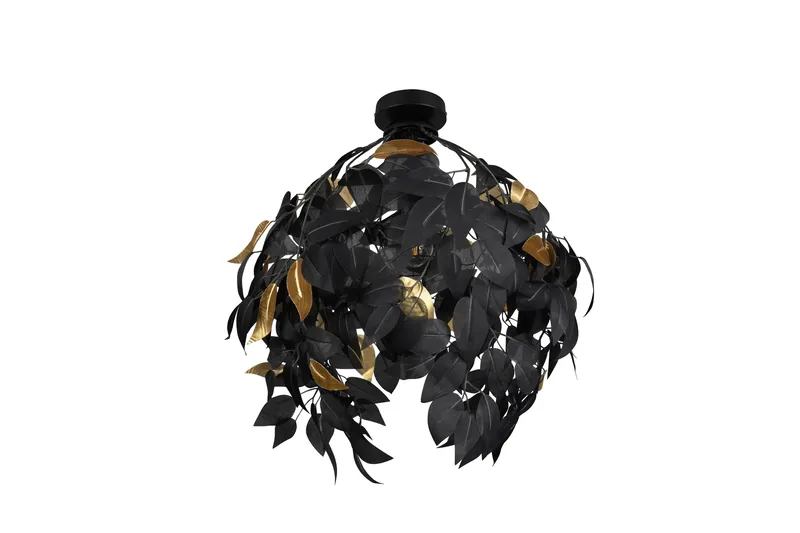 Leavy loftlampe 38 cm E27 MatSort - Belysning - Lamper & indendørsbelysning - Vindueslampe - Vindueslampe hængende