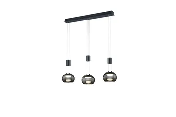 Madison LED-Pendellampe 3-os MatSort - Belysning - Lamper & indendørsbelysning - Vindueslampe - Vindueslampe hængende