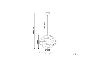 Nile Loftslampe 41 cm - Hvid - Belysning - Lamper & indendørsbelysning - Vindueslampe - Vindueslampe hængende